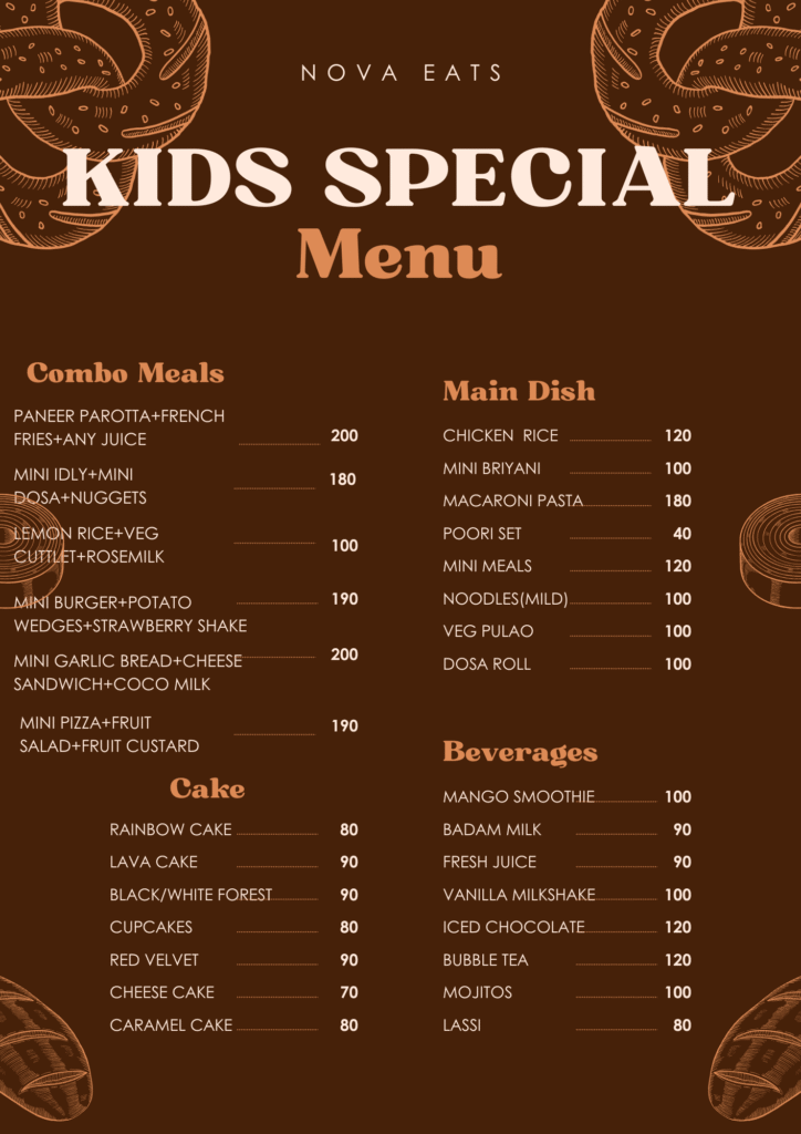 special menu